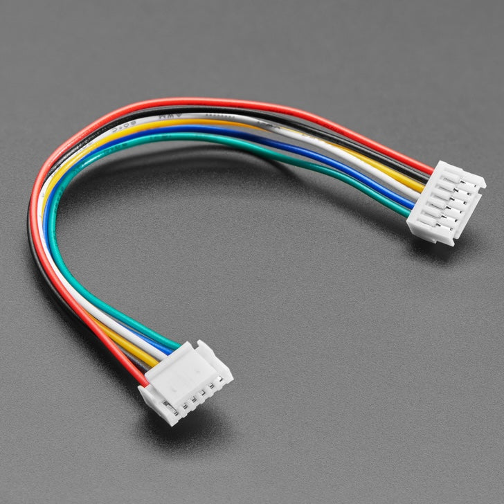 Adafruit JST GH 1.25mm Pitch 6 Pin Cable, 100mm long, 5754