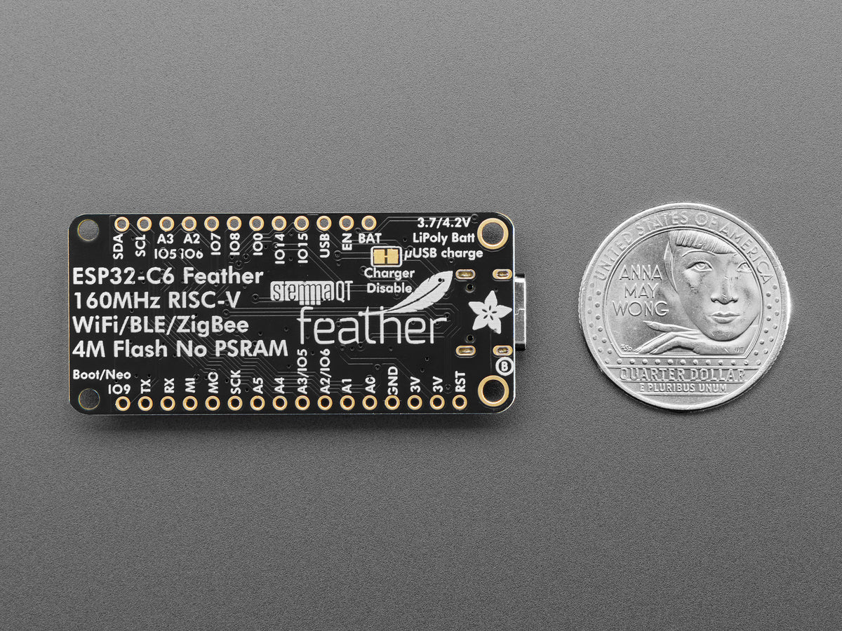 Das bleibt unverändert: „Adafruit ESP32-C6 Feather – STEMMA QT“., 5933