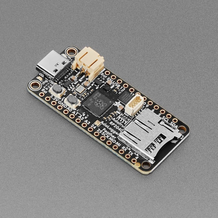 Adafruit Feather RP2040 Adalogger, 8MB Flash with microSD Card, STEMMA QT / Qwiic, 5980