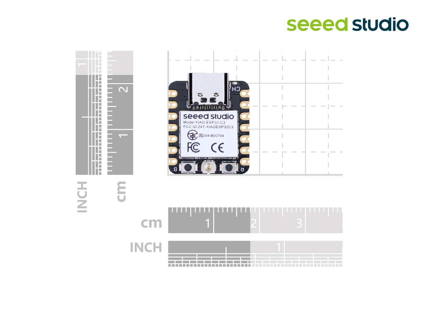 Seeed Studio XIAO ESP32C3 RISC-V Mikrocontrollerboard, WLAN, BLE, 4MB Flash, 400KB SRAM