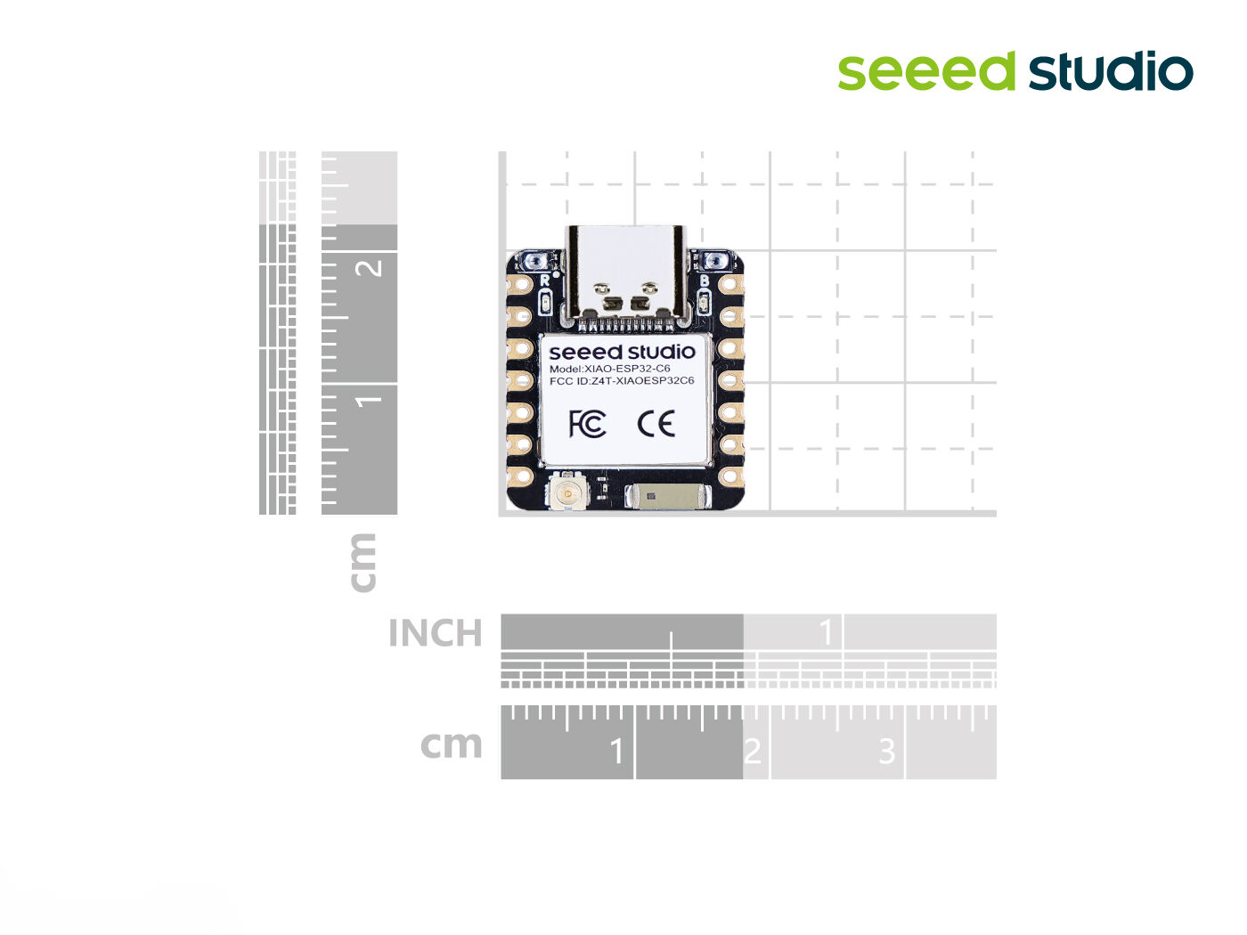 Seeed Studio XIAO ESP32C6 Dual-Core RISC-V Mikrocontrollerboard, WLAN 6, BLE 5, Thread, Zigbee, Matter