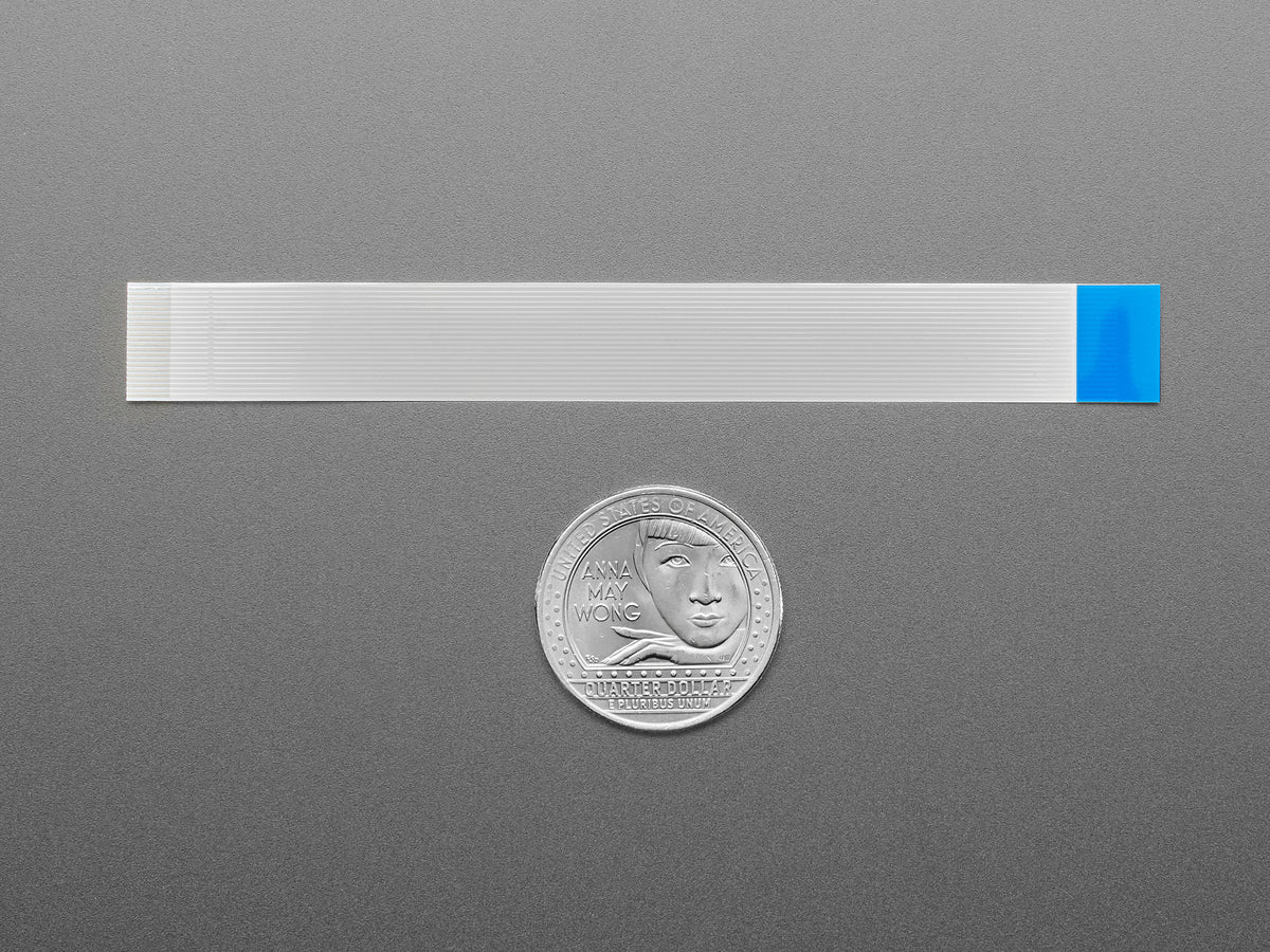 22-poliges FPC‑Flachkabel (Flexkabel) mit 0,5 mm Pitch für DSI, CSI oder HSTX – 10 cm, 6035