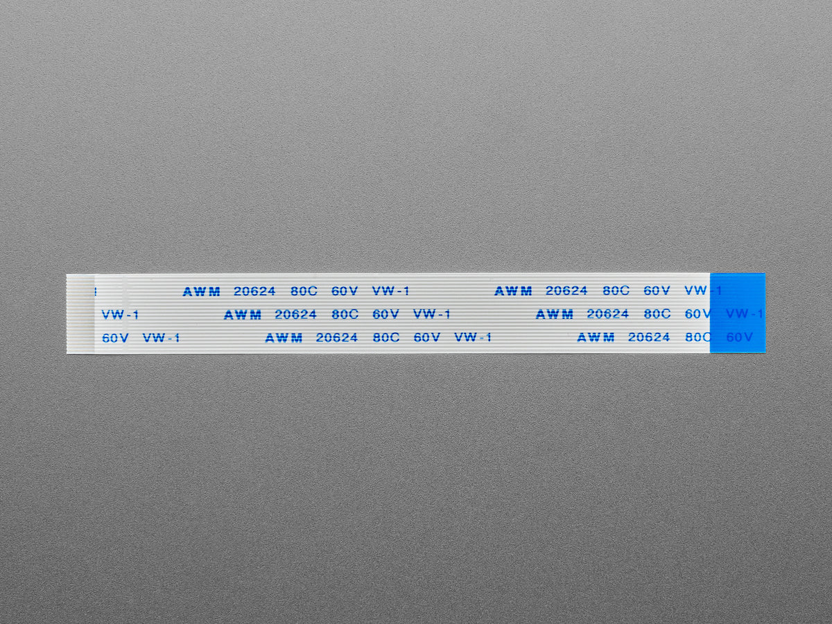 22-poliges FPC‑Flachkabel (Flexkabel) mit 0,5 mm Pitch für DSI, CSI oder HSTX – 10 cm, 6035