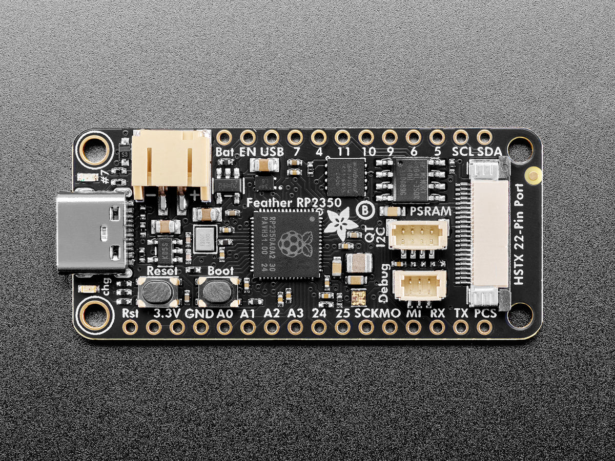 Adafruit Feather RP2350 mit HSTX-Anschluss und 8 MB PSRAM, 6130