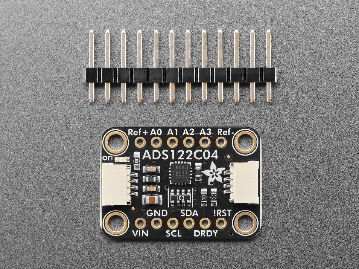 Adafruit ADS122C04 24-Bit Analog‑Digital‑Wandler (ADC) – 4‑Kanal, 2 kS/s – STEMMA QT / Qwiic, 6432