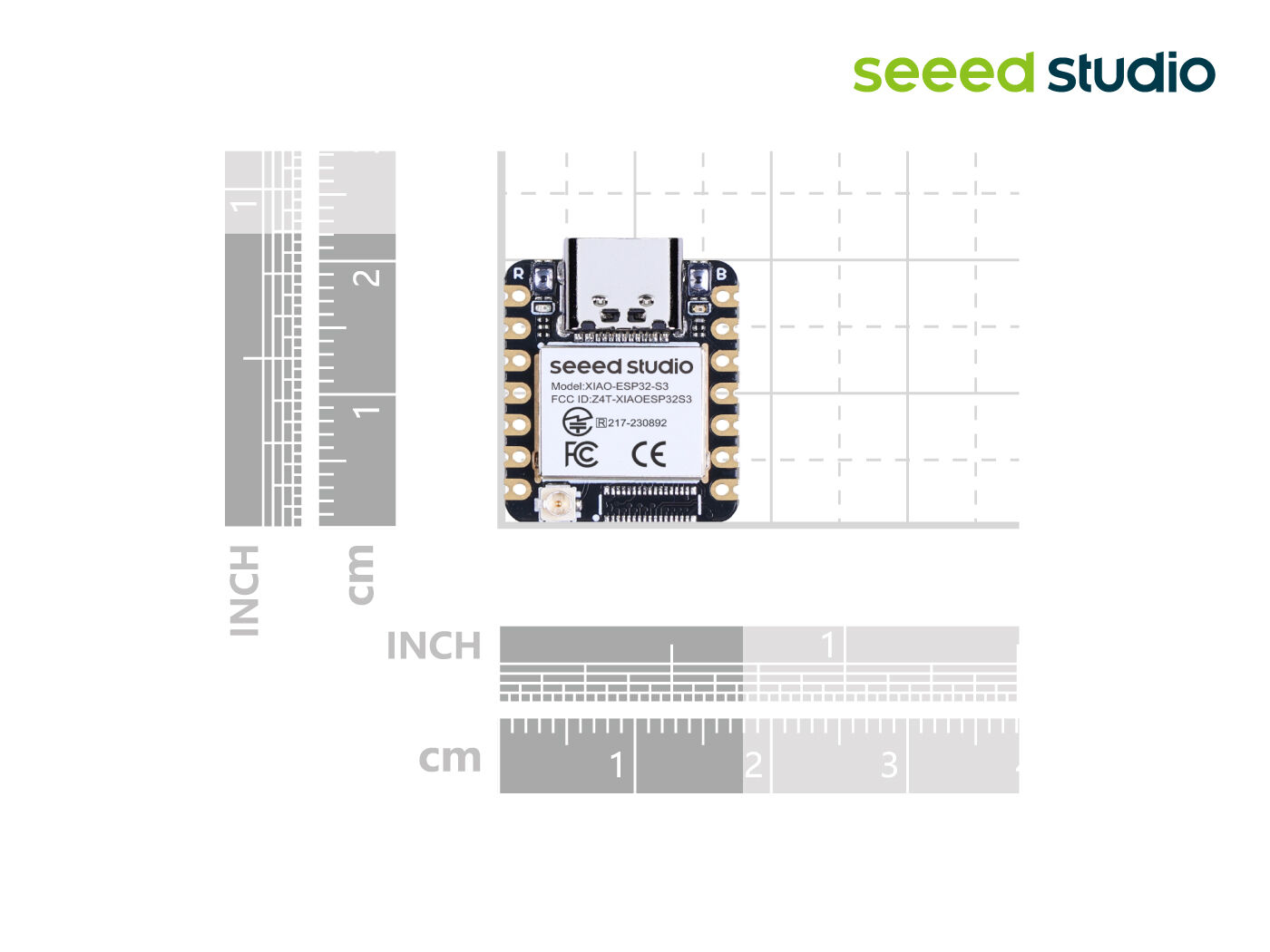 Seeed Studio XIAO ESP32S3 Dual-Core mit WiFi, BLE 5, 8MB PSRAM, 8MB FLASH