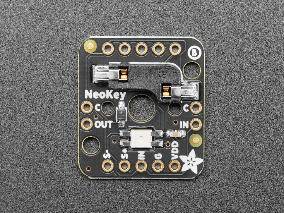 Adafruit NeoKey Socket Breakout for Mechanical Key Switches with NeoPixel, For MX Compatible Switches, 4978