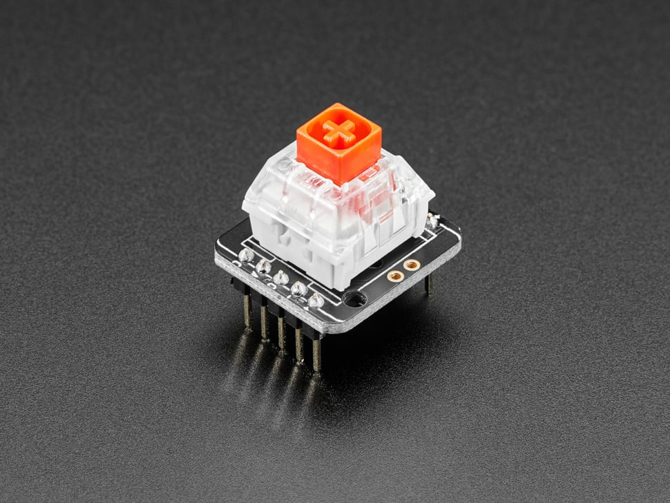 Adafruit NeoKey Socket Breakout for Mechanical Key Switches with NeoPixel, For MX Compatible Switches, 4978