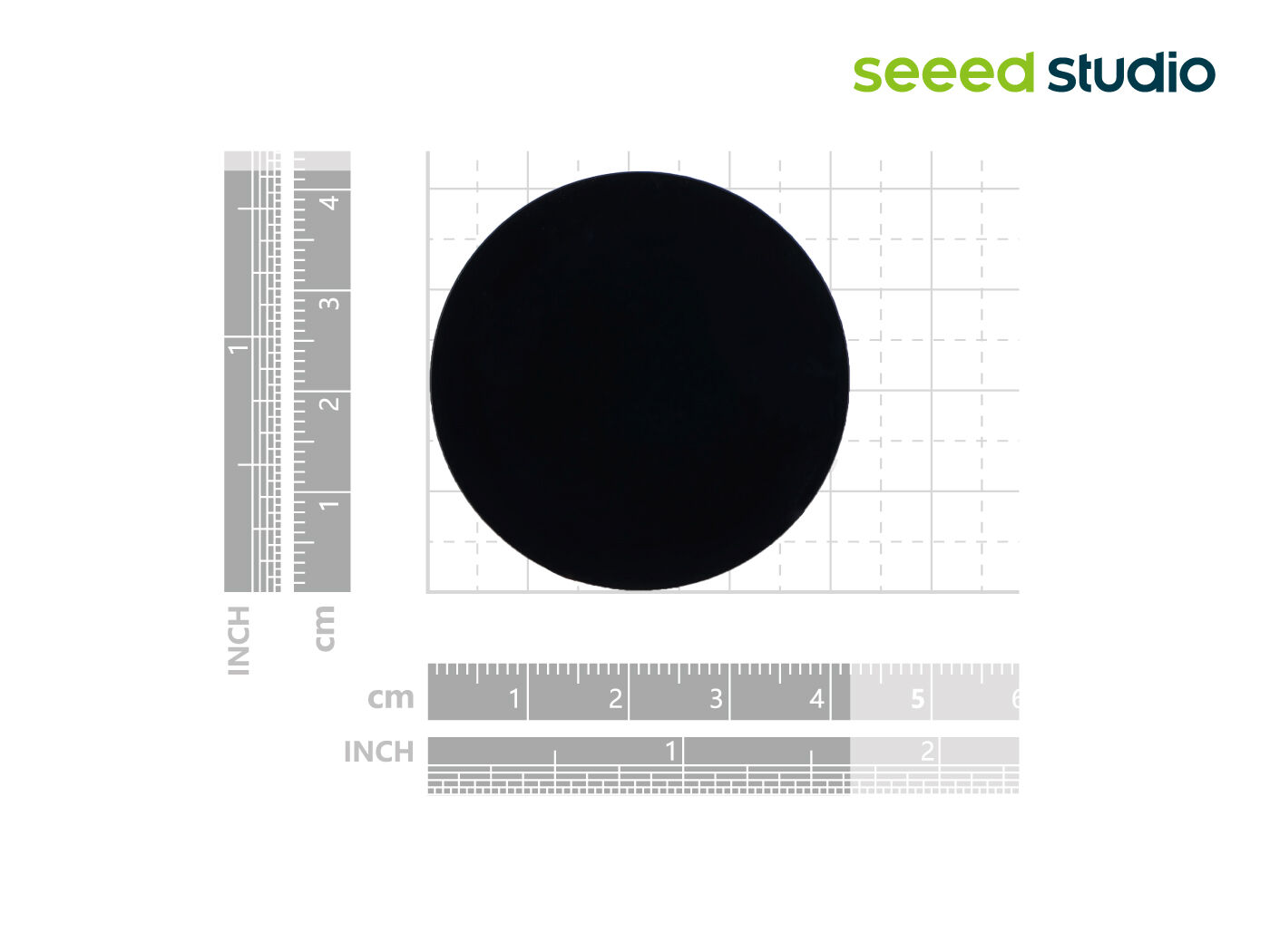 Seeed Studio Round Display for XIAO, 1.28" round touch screen incl. RTC, Charging Circuit, microSD slot