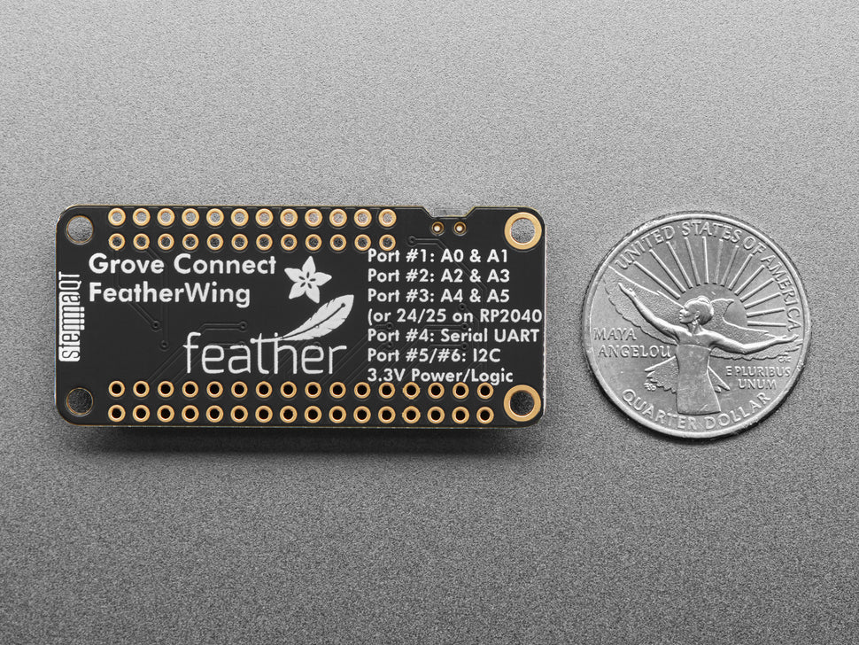 Adafruit Grove und Stemma QT FeatherWing für alle Feather Boards, 5862