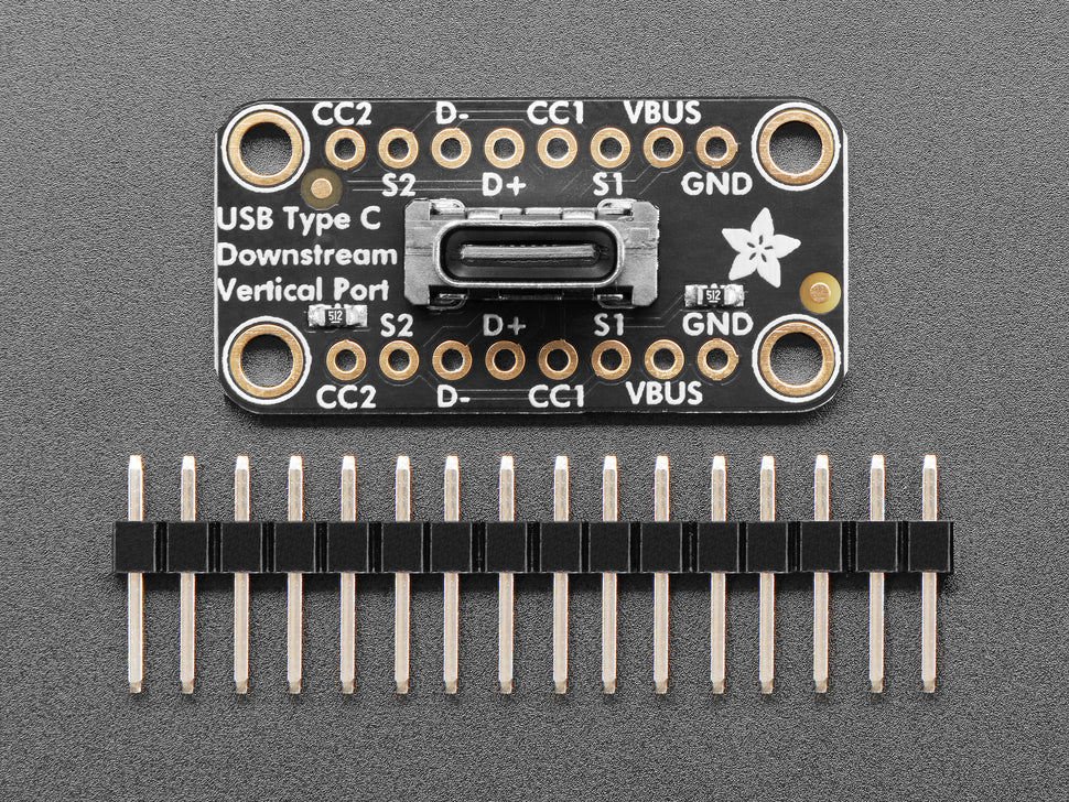 Adafruit USB-C Breakout Board, vertikal, 5993