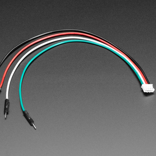 Adafruit JST PH 2mm 4-Pin to Male Header Cable, I2C STEMMA Cable, 200mm, 3955