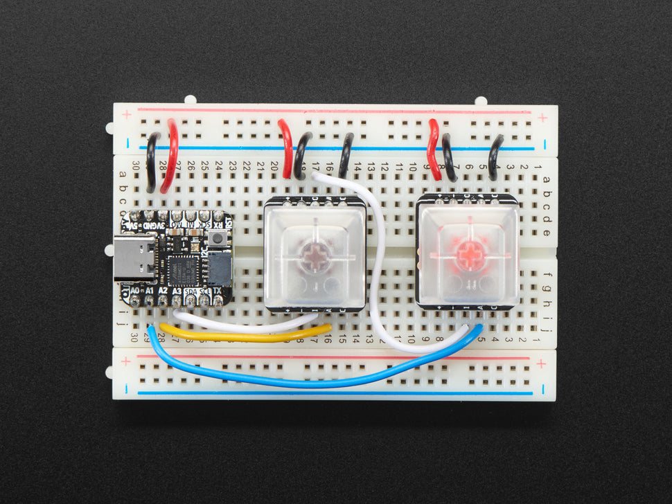 Adafruit NeoKey Socket Breakout for Mechanical Key Switches with NeoPixel, For MX Compatible Switches, 4978