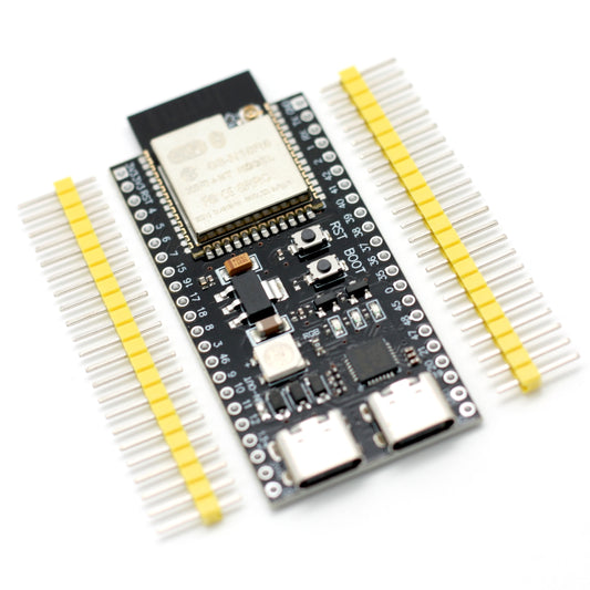 ESP32-S3 N16R8 Entwicklungsboard, 16MB Flash + 8MB PSRAM, Dual-USB-C, WLAN & Bluetooth 5.0