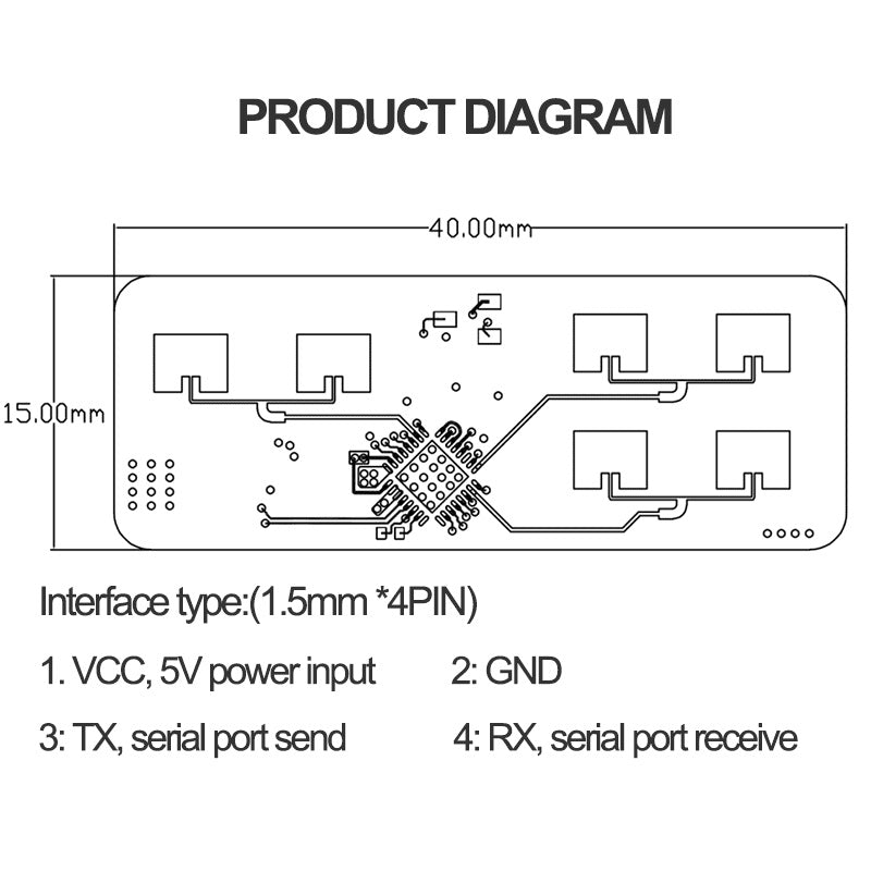 LD1020 Motion Sensor Module | Ultra-Low-Power Radar Presence Detector for Smart Home & Lighting | Adjustable Range & Ambient Light Detection | Ideal for Concealed Installation