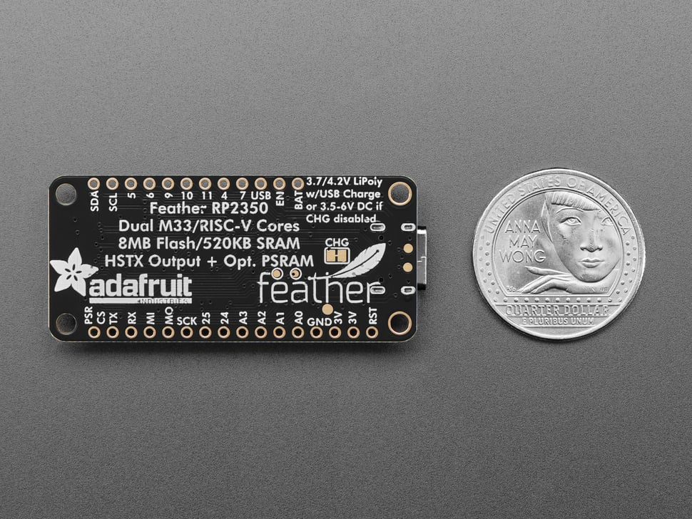 Adafruit Feather RP2350 mit HSTX Port, 6000