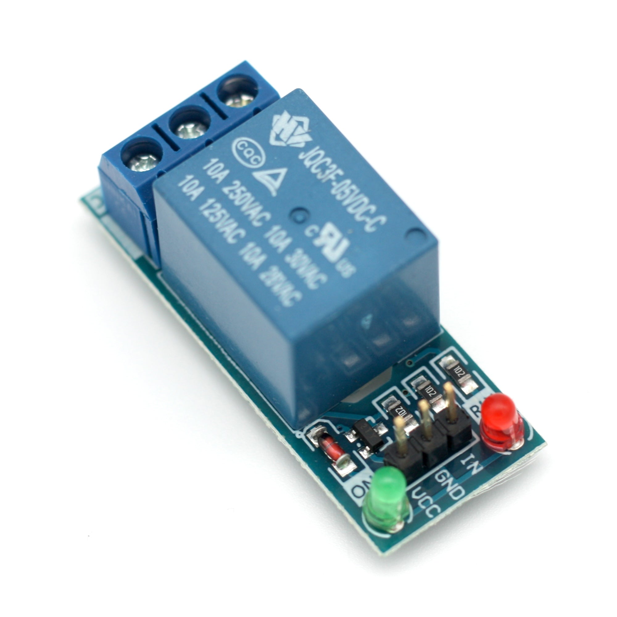 1-Channel Relay Module with 2 LEDs | Paradisetronic.com