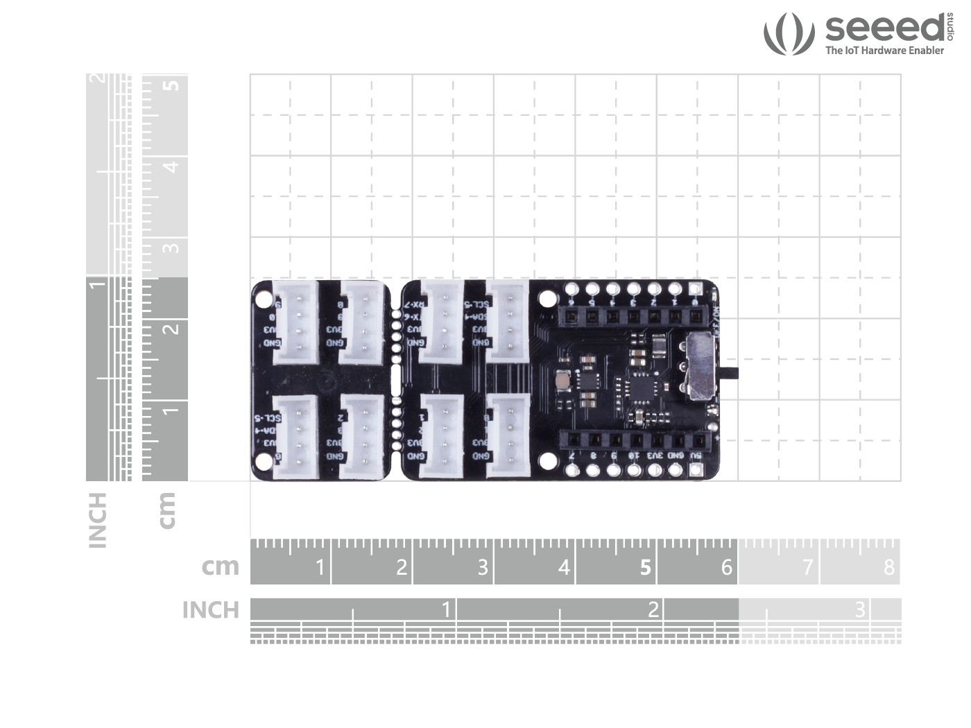 Seeed Studio Grove Base Shield für XIAO mit integrierter Akku-Ladeschaltung