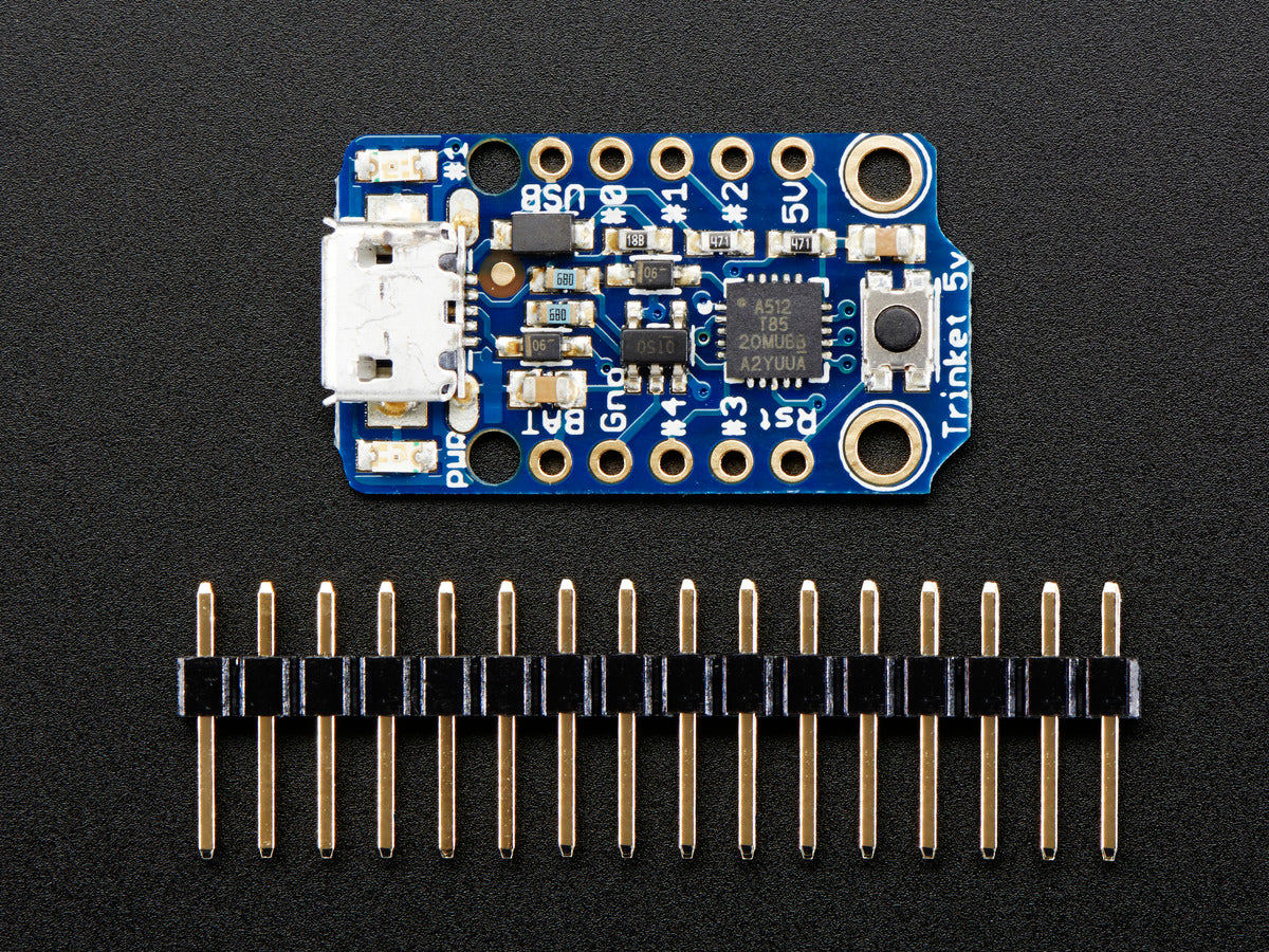 Adafruit Trinket, Mini Mikrocontroller, 5V, MicroUSB