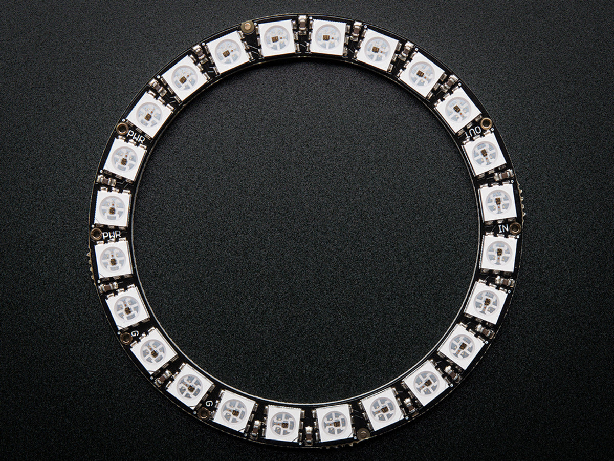 Adafruit NeoPixel Ring, 24 x 5050 RGB LED mit integriertem Treiber, 1586