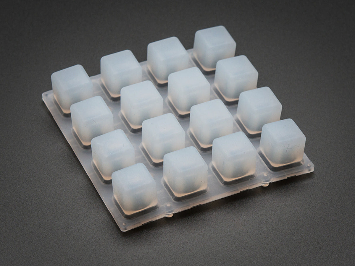 Adafruit Silicone Elastomer 4x4 Button Keypad for 3mm LEDs