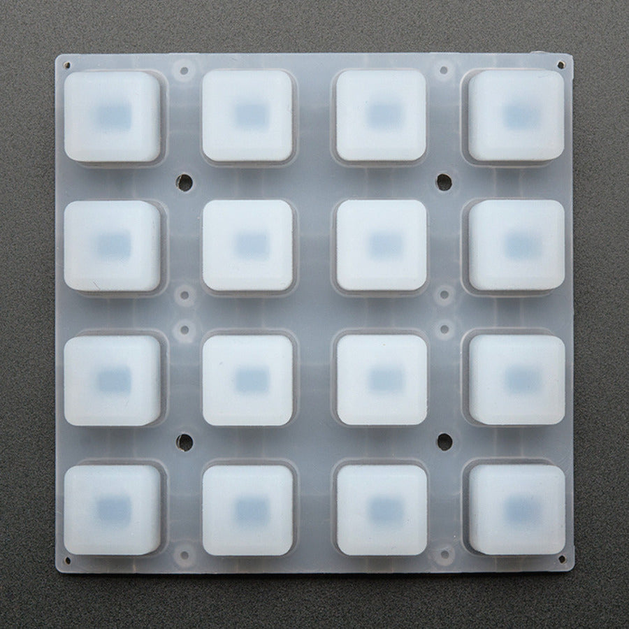 Adafruit Silicone Elastomer 4x4 Button Keypad for 3mm LEDs