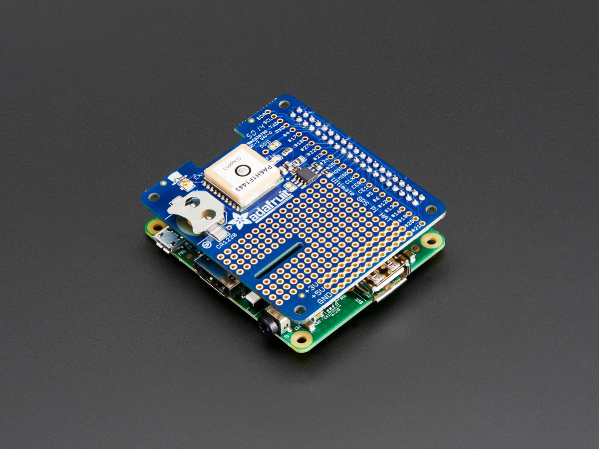 Adafruit Ultimate GPS HAT for Raspberry Pi A+/B+/Pi 2/3/Pi 4, Mini Kit, 2324