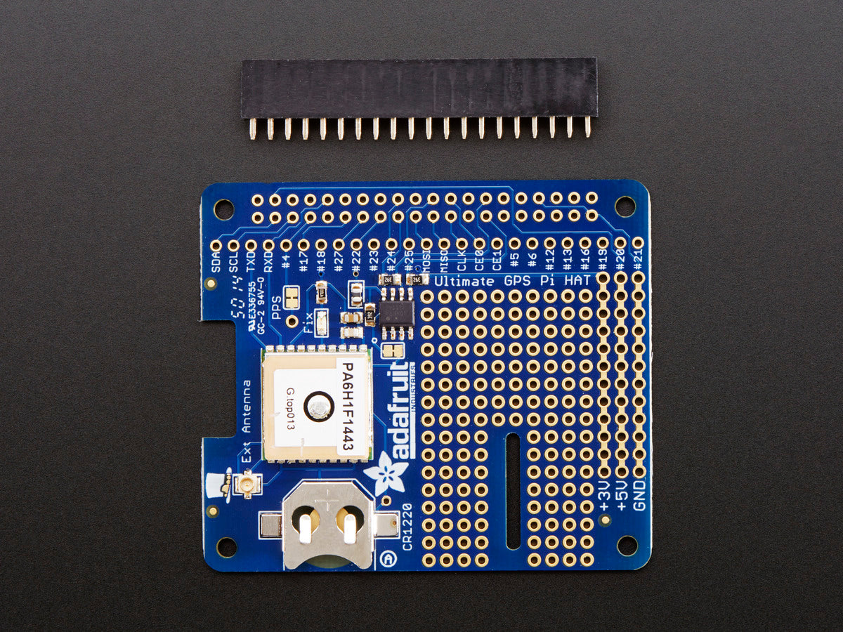 Adafruit Ultimate GPS HAT für Raspberry Pi A+/B+/Pi 2/3/Pi 4, Mini Kit, 2324
