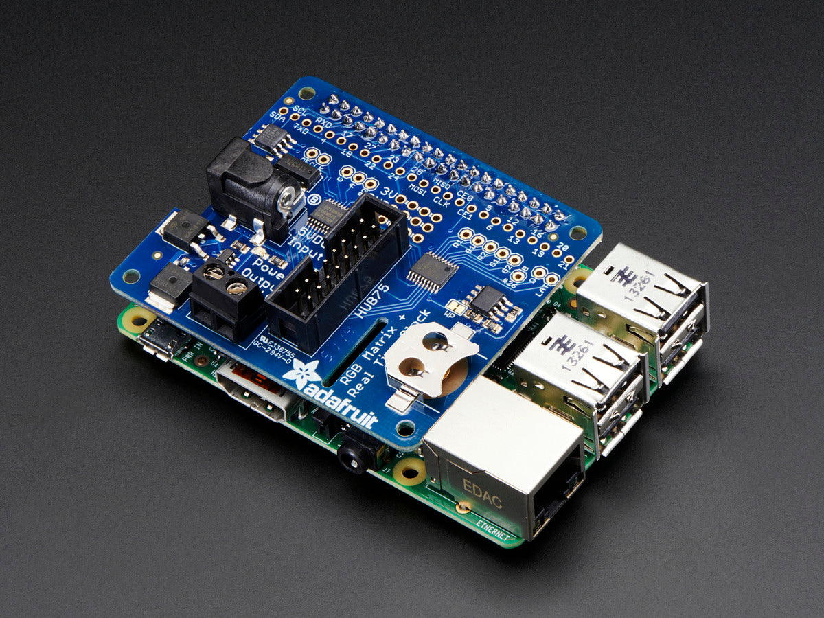 Adafruit RGB Matrix HAT + RTC for Raspberry Pi, Mini Kit