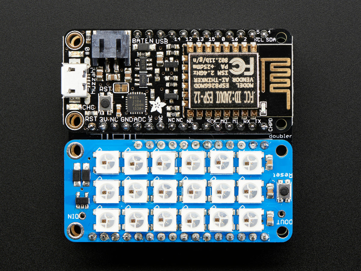 Adafruit FeatherWing Doubler, Prototyping Add-on For All Feather Boards
