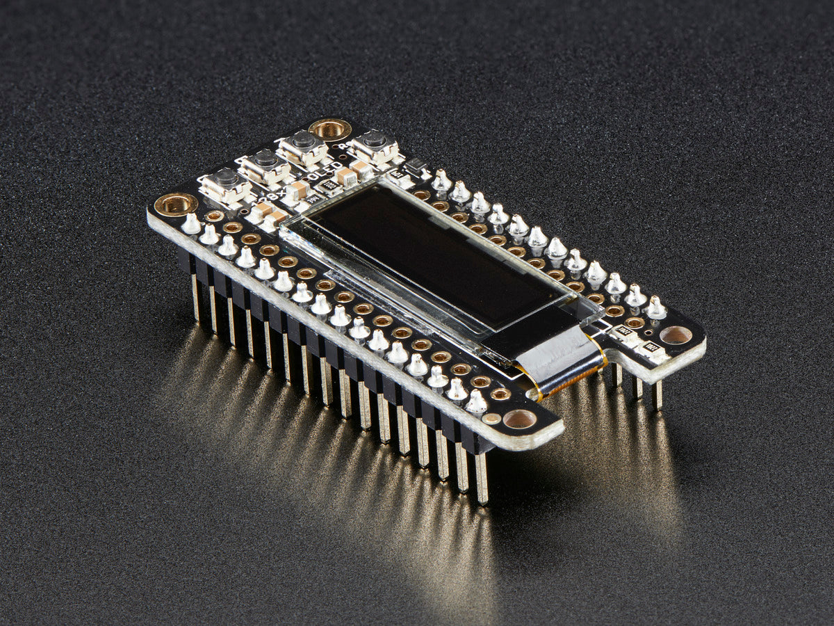 Adafruit FeatherWing OLED, 128x32 OLED Add-on für alle Feather Boards, 2900