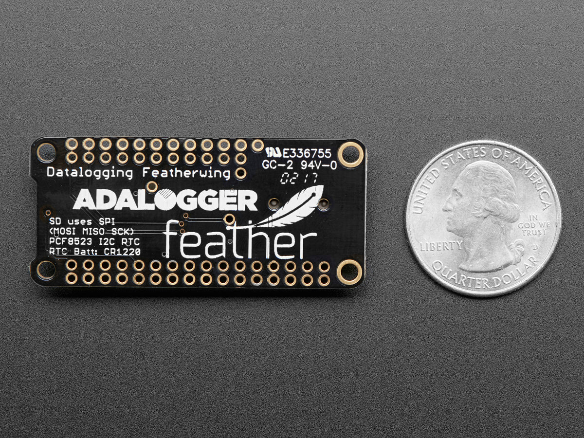 Adafruit Adalogger FeatherWing, RTC + SD Add-on For All Feather Boards