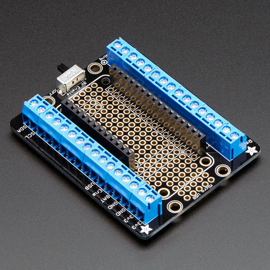 Adafruit Terminal Block Breakout FeatherWing, aufgebaut, 2926