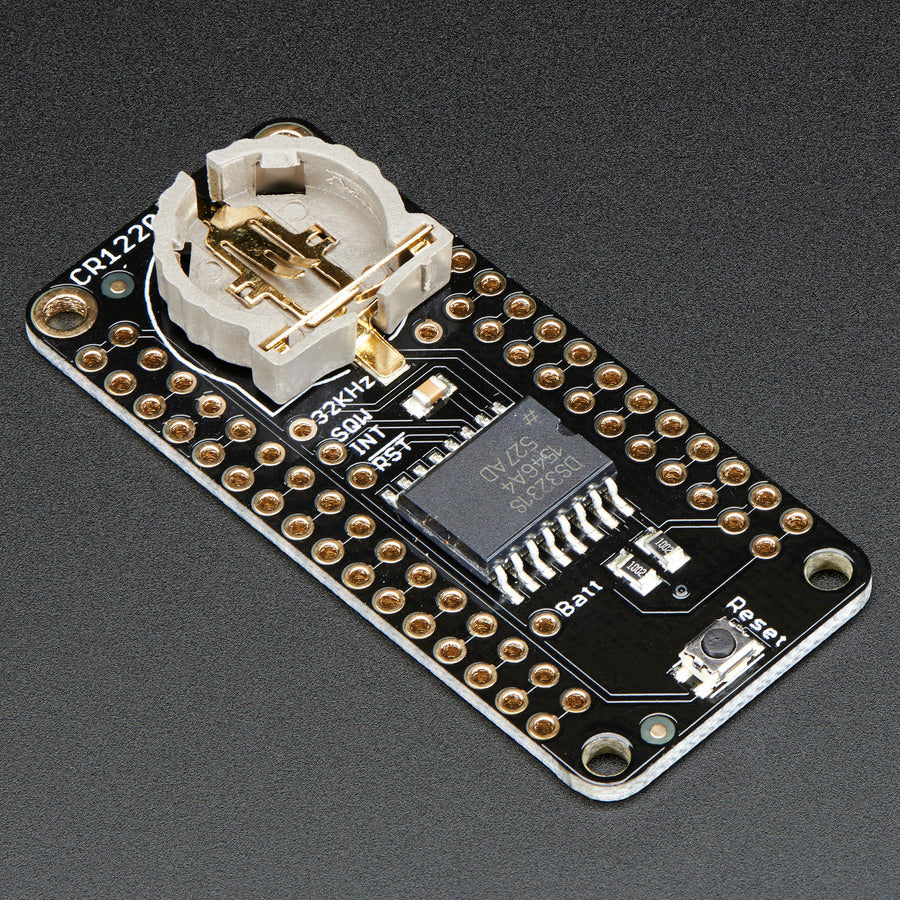 Adafruit DS3231 Precision RTC FeatherWing, RTC Add-on For Feather Boards