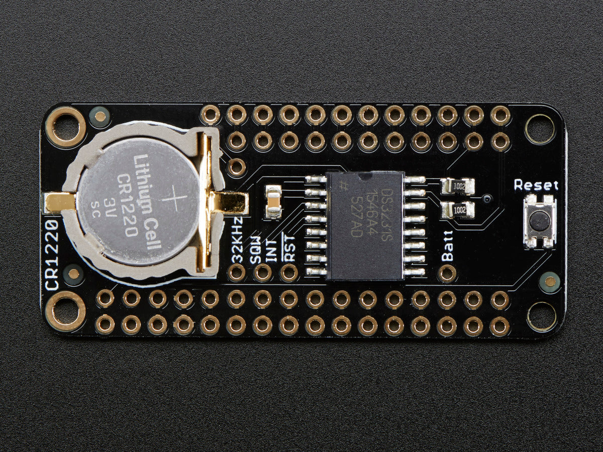 Adafruit DS3231 Precision RTC FeatherWing, RTC Add-on For Feather Boards