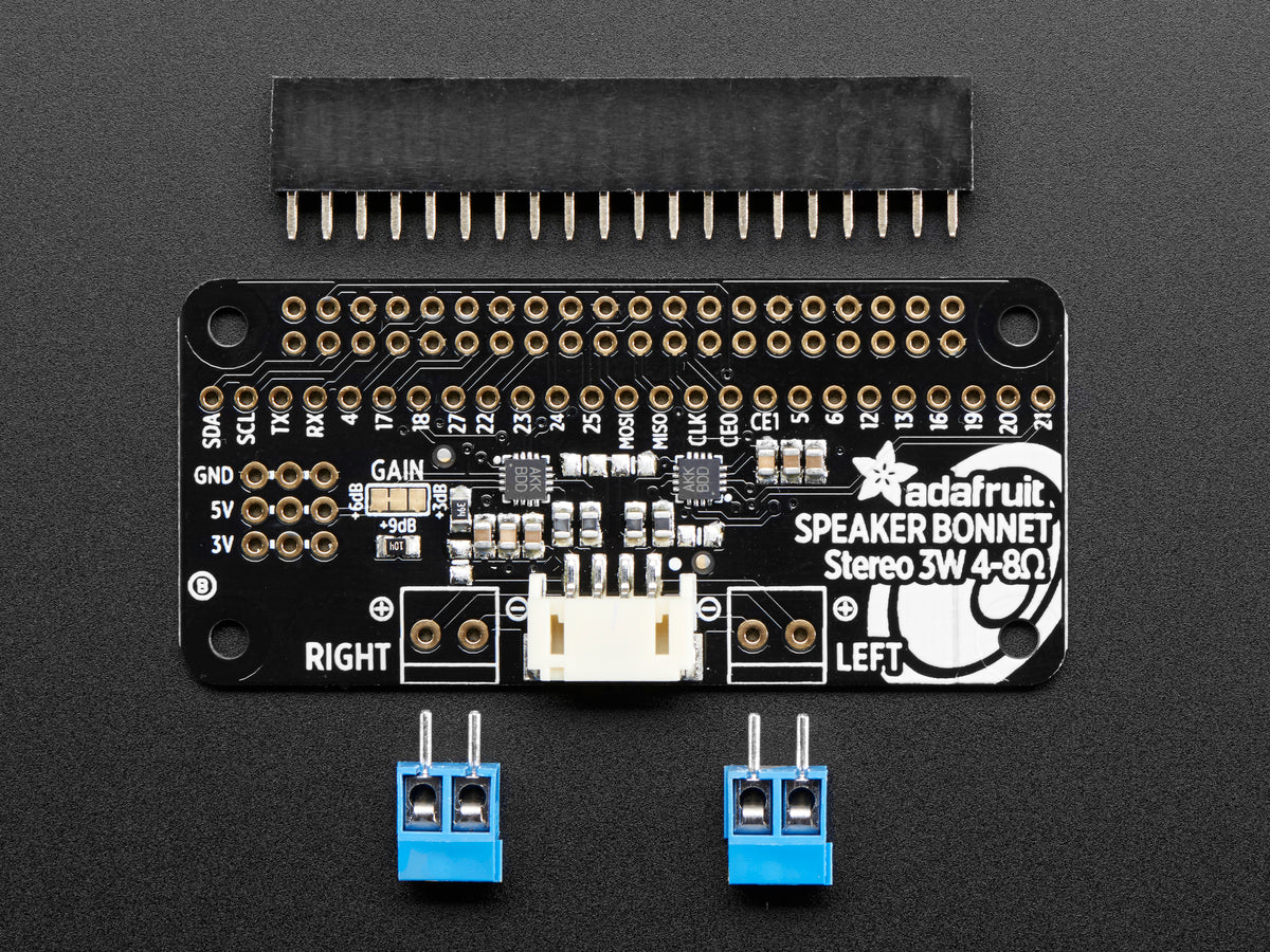Adafruit I2S 3W Stereo Lautsprecher-Bonnet für Raspberry Pi, Mini Kit, 3346