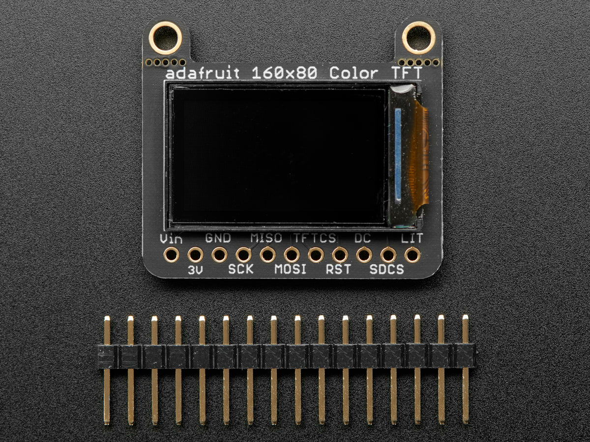 Adafruit 0,96" 160x80 TFT-Display mit MicroSD-Slot, ST7735, 3533