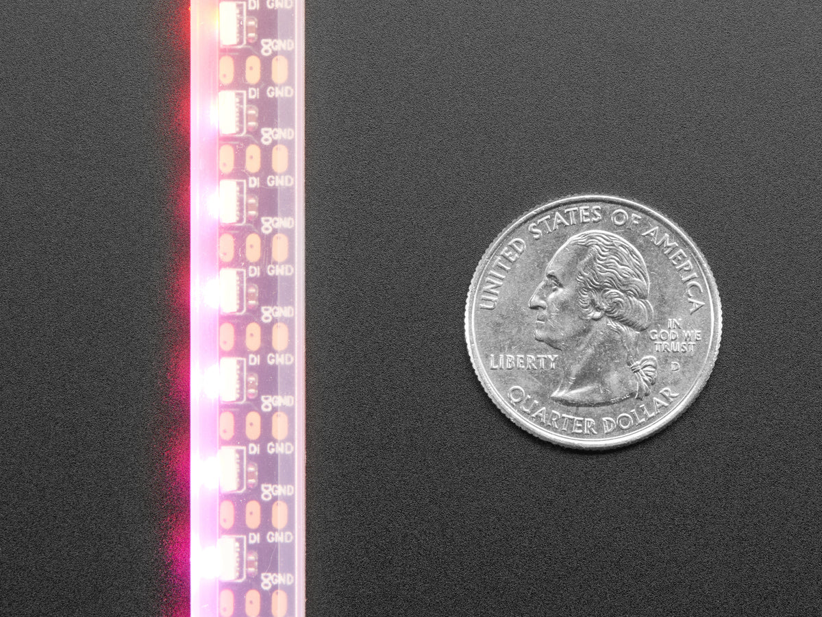 Adafruit NeoPixel LED Side Light Strip, Black 120 LED