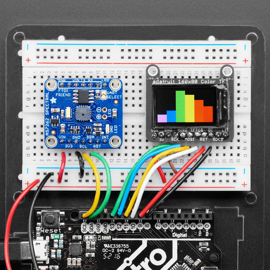 Adafruit AS7262 6-Kanal Farbsensor Breakout, 3779