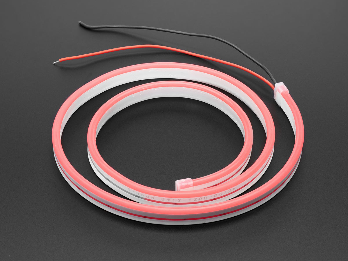 Adafruit Flexible Silicone Neon-Like LED Strip, 1 Meter, Red