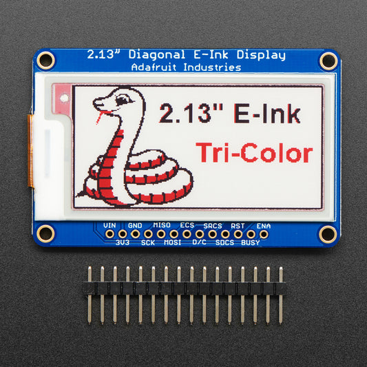 Adafruit 2.13" Tri-Color eInk / ePaper Display with SRAM, Red Black White