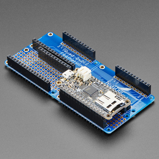 Adafruit Quad 2x2 FeatherWing Kit mit Buchsenleisten, 4253