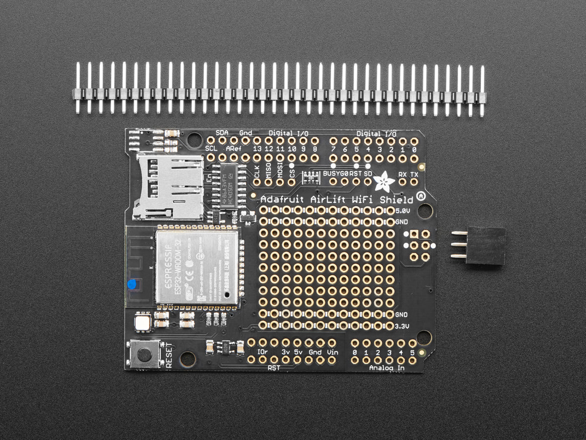 Adafruit AirLift Shield, ESP32 WiFi Co-Processor