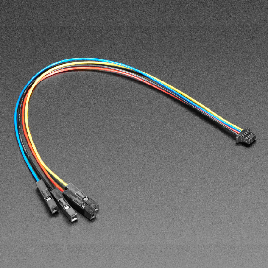 Adafruit STEMMA QT JST SH 4-pin Cable with Premium Female Sockets, 150mm Long, Qwiic Compatible