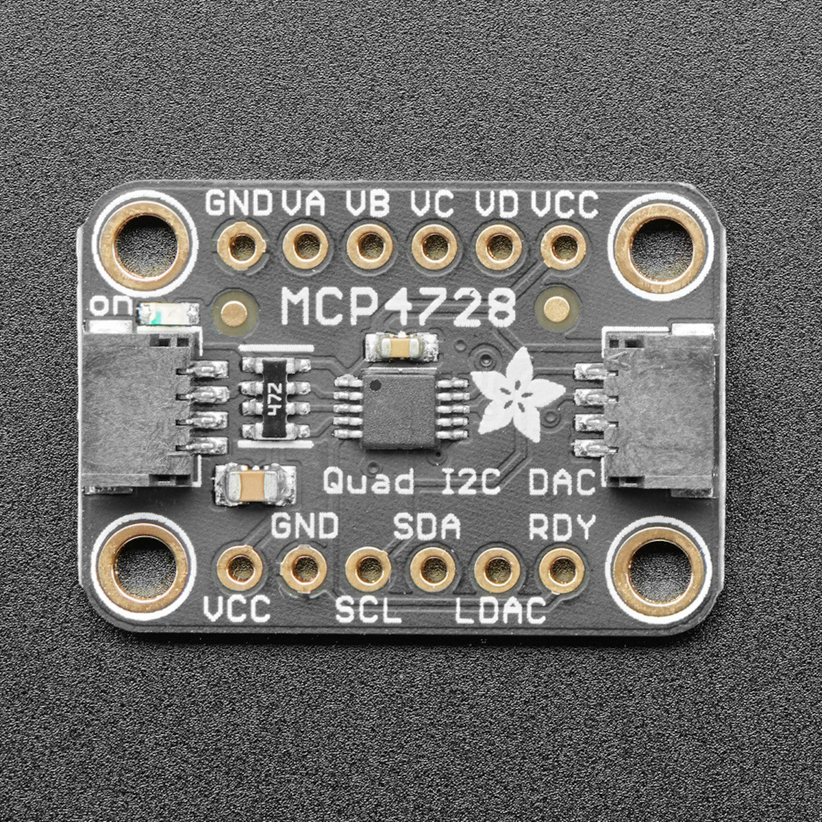 Adafruit MCP4728 Quad DAC with EEPROM, STEMMA QT / Qwiic