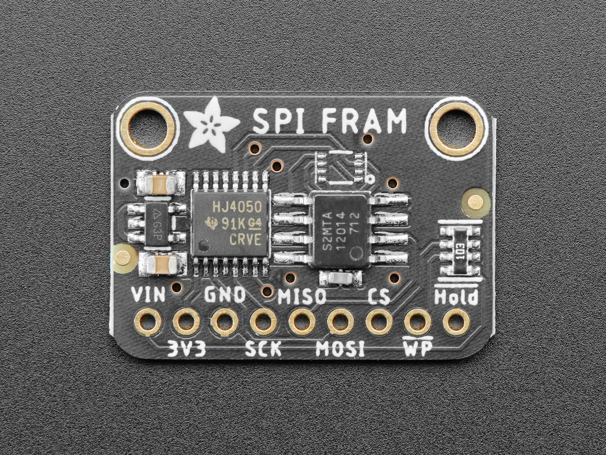 Adafruit SPI Non-Volatile FRAM Breakout, 2Mbit / 256KByte, MB85RS2MTA, 4718