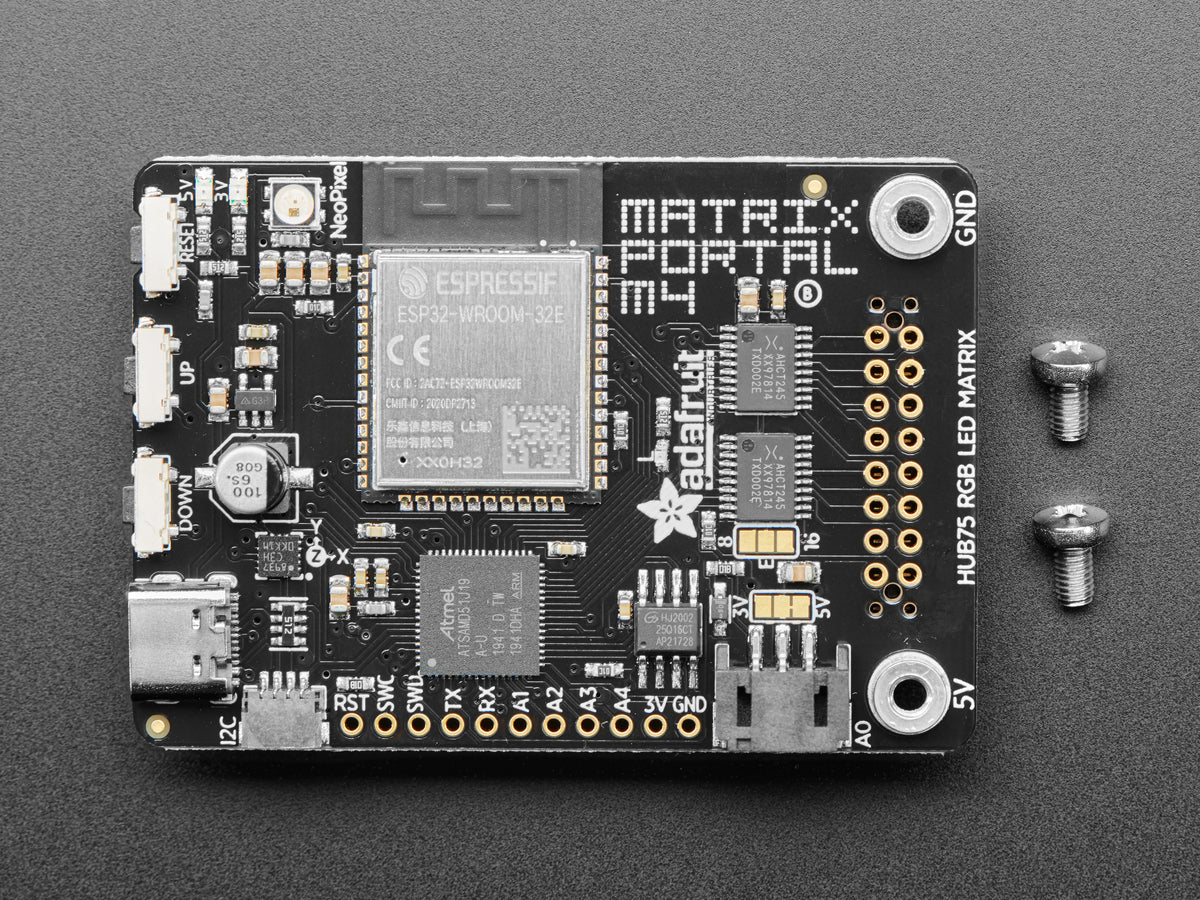 Adafruit Matrix Portal, CircuitPython Powered Internet Display