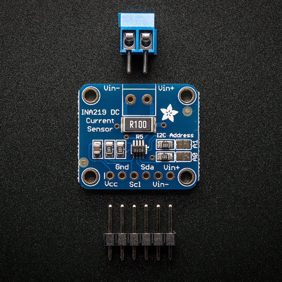 Adafruit INA219 High Side DC Current Sensor Breakout, 26V ±3.2A Max