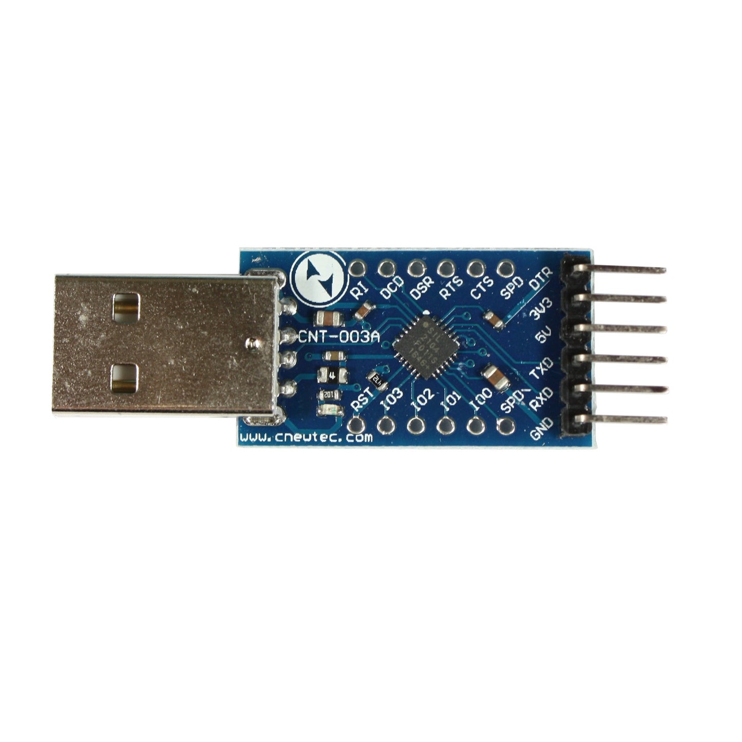 UART Converter Adapter, 2Mbit Baudrate, 3.3V/5V, Serial Connector with CP2104 and Wires