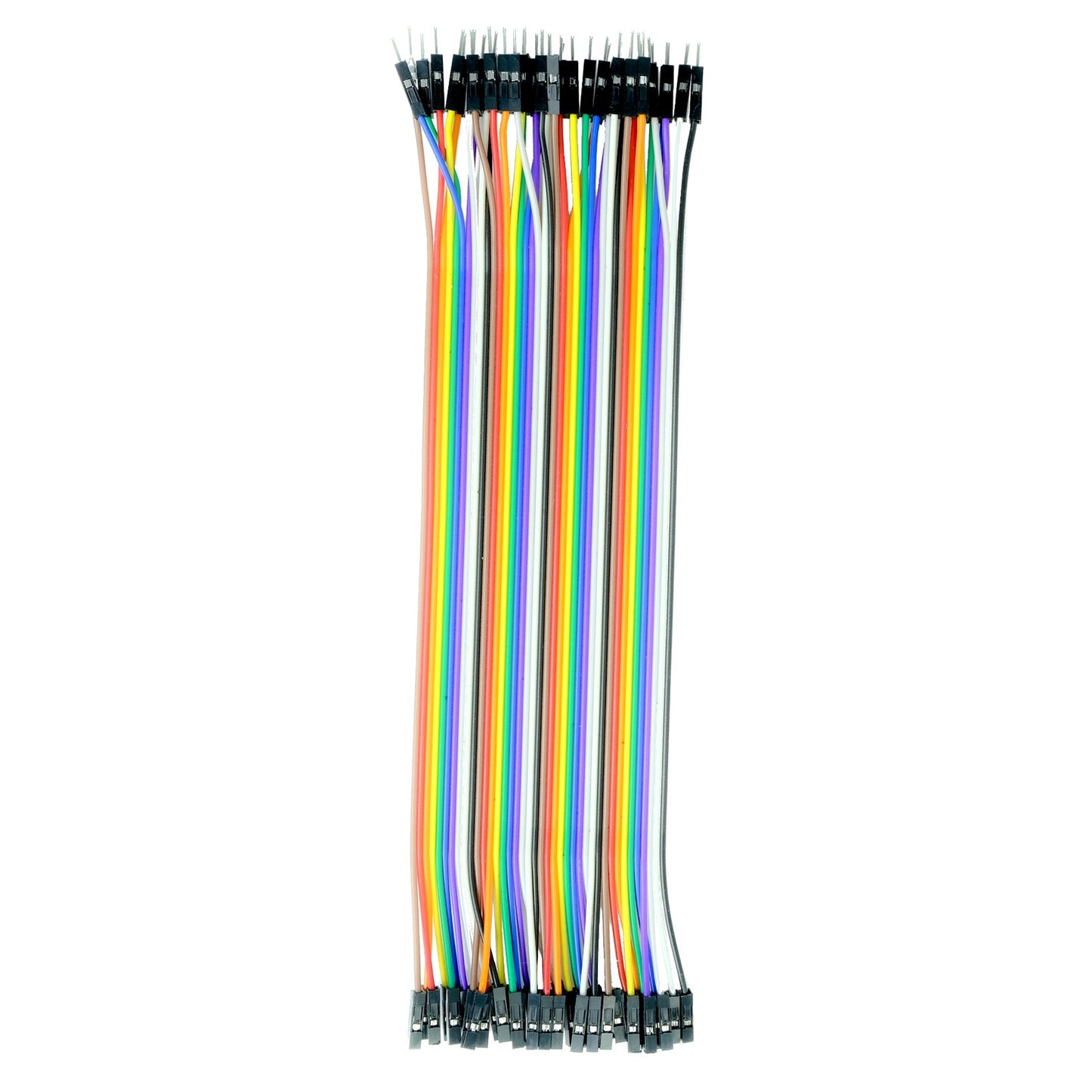 Dupont Wires, Male-Female, 40-pin Flat Cable, 20 cm